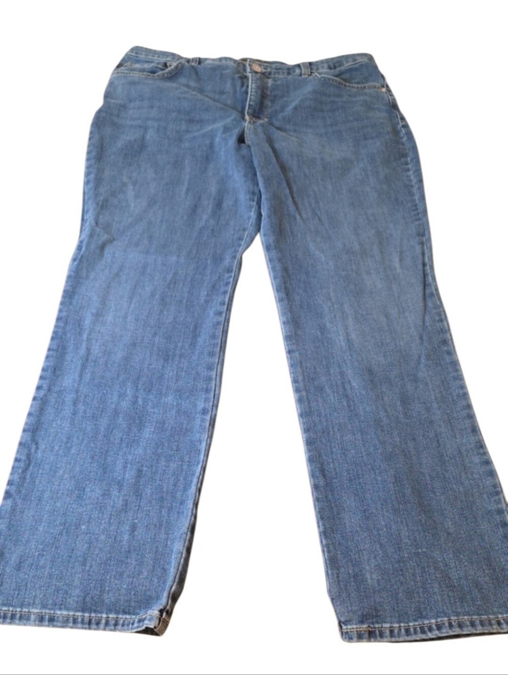 Lee Straight-Leg Women's Jeans in Medium Blue Size 18